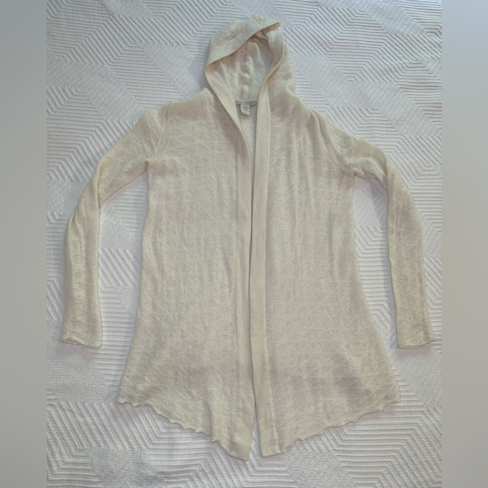 Vintage White+Warren Cardigan. 100% Cashmere. Size S.
